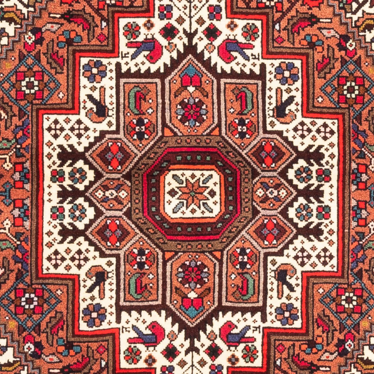 Persisk tæppe - Nomadisk - 146 x 100 cm - rød