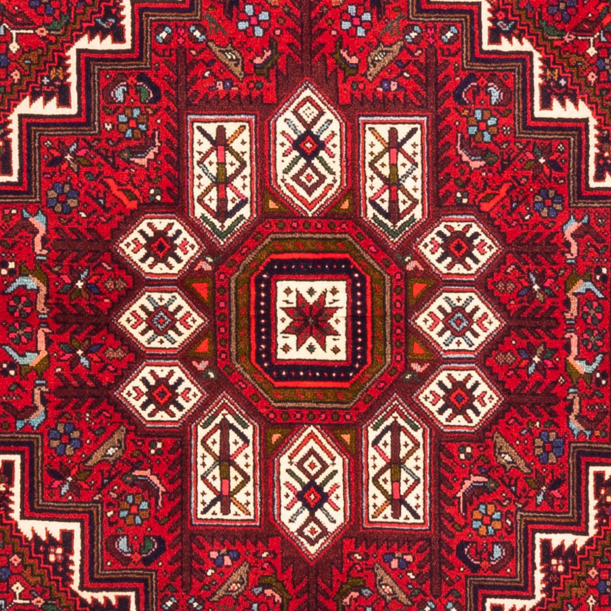 Persisk tæppe - Nomadisk - 145 x 100 cm - rød