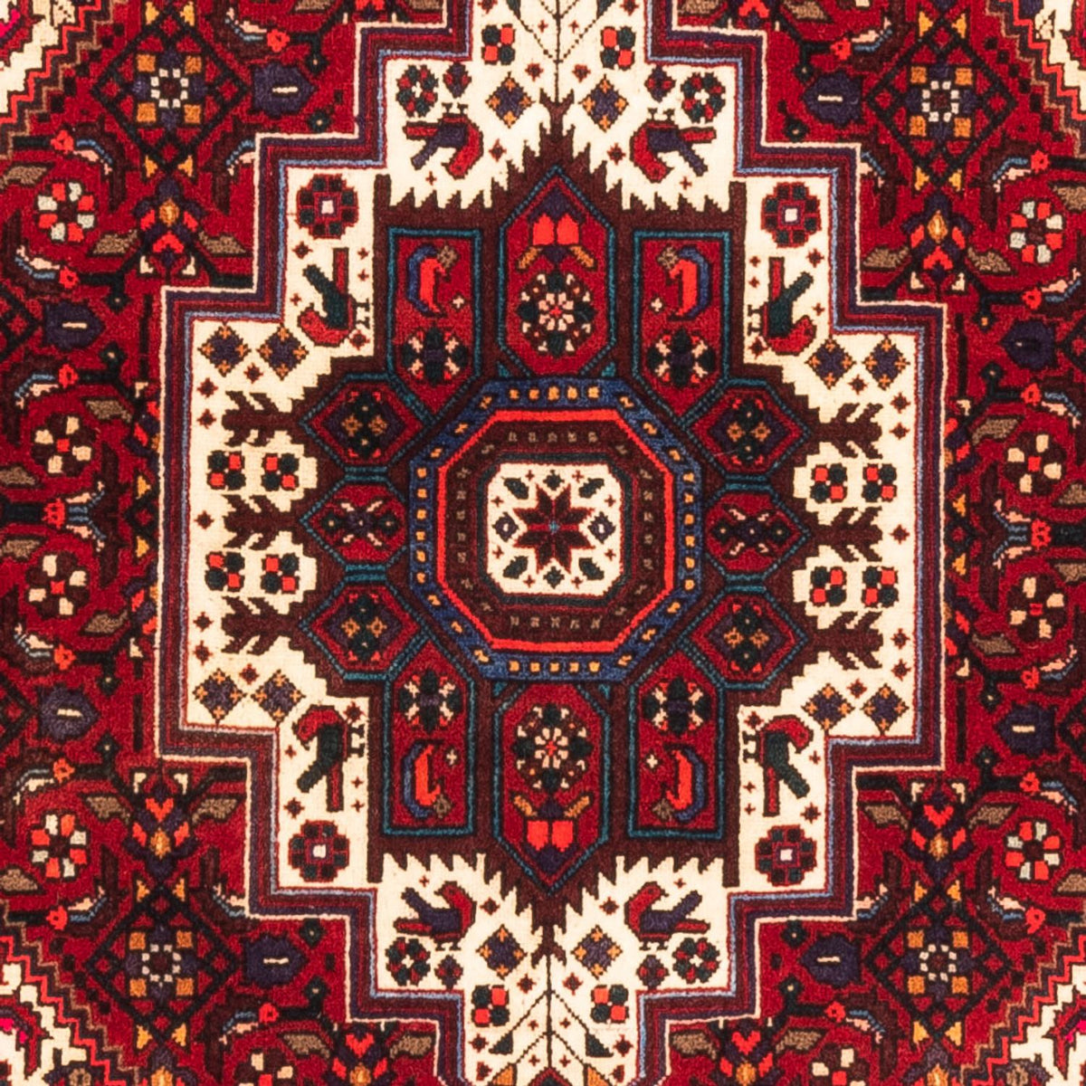 Persisk tæppe - Nomadisk - 146 x 102 cm - rød