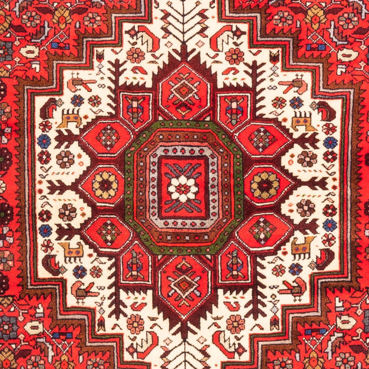 Persisk tæppe - Nomadisk - 147 x 100 cm - rød