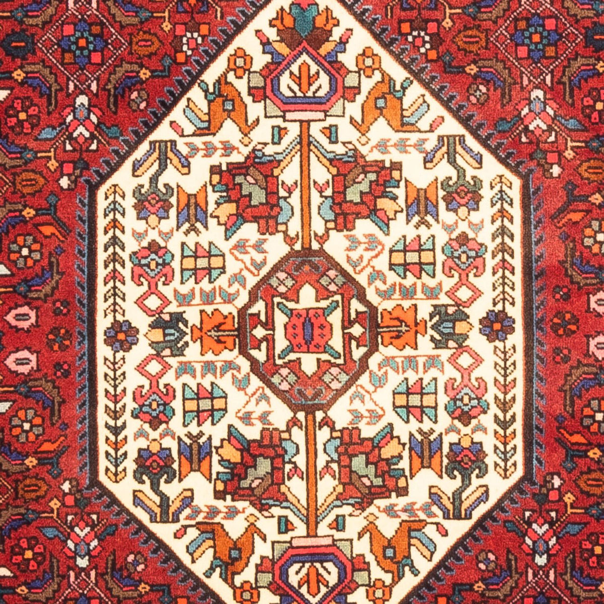 Persisk tæppe - Nomadisk - 155 x 100 cm - rød
