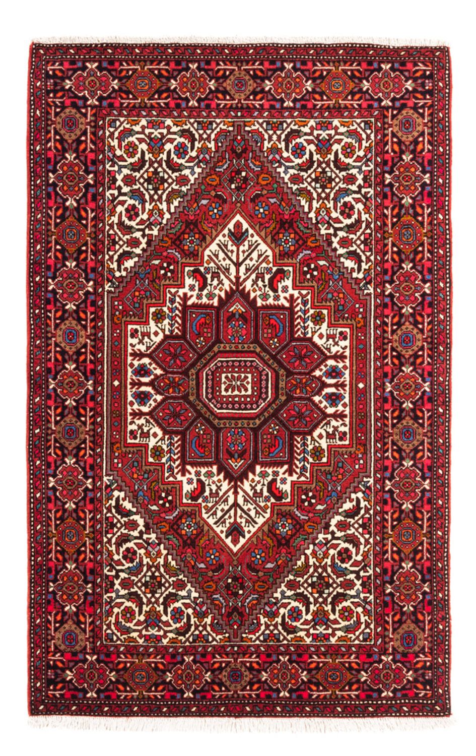 Persisk tæppe - Nomadisk - 150 x 98 cm - rød