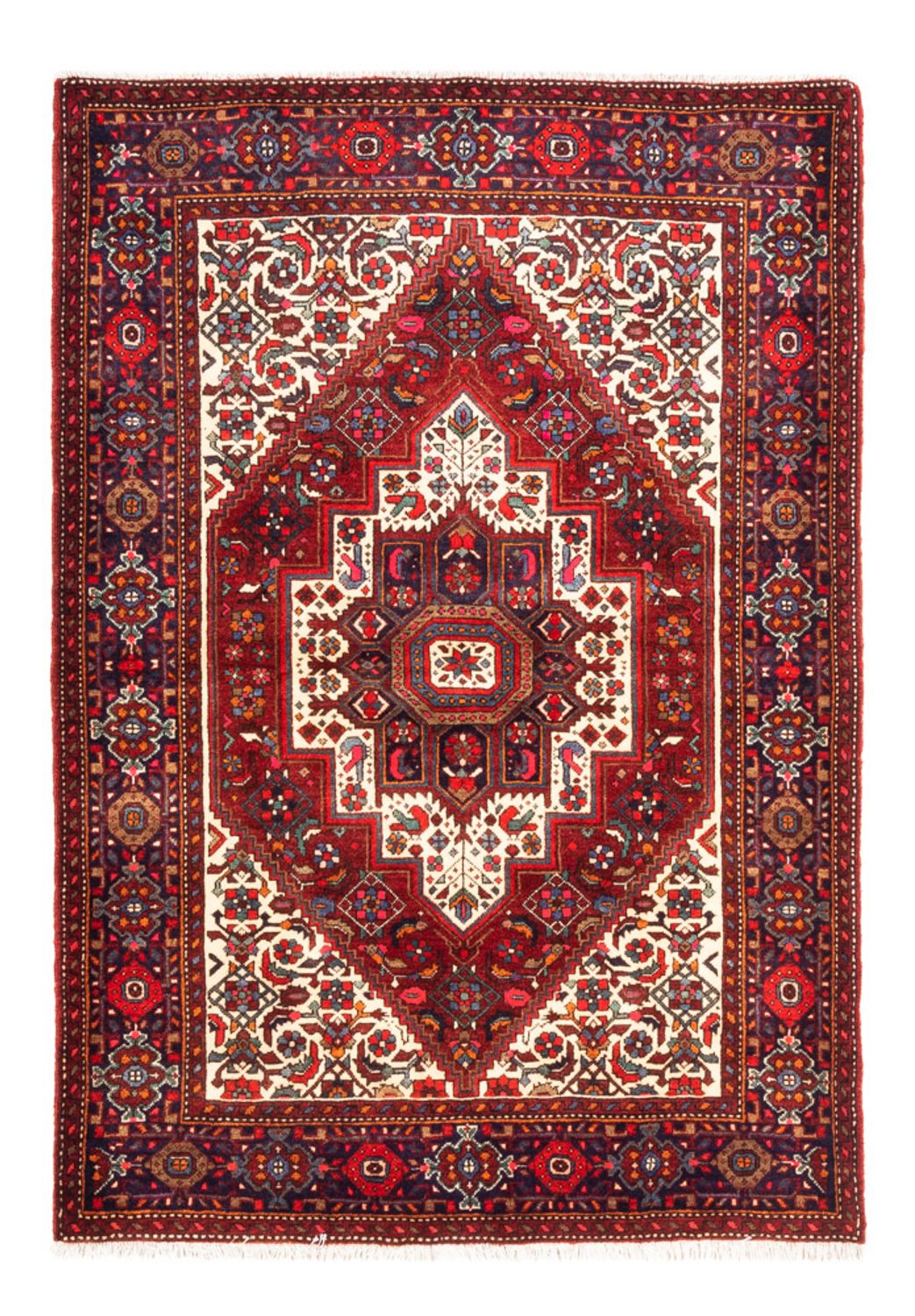 Persisk tæppe - Nomadisk - 147 x 104 cm - rød