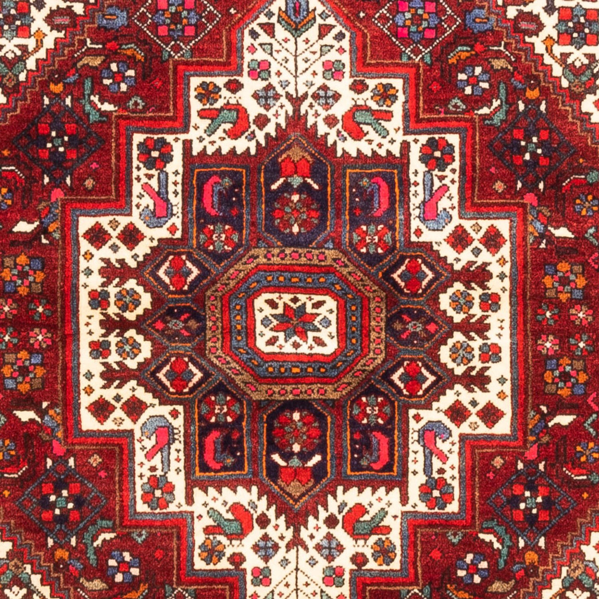 Persisk tæppe - Nomadisk - 147 x 104 cm - rød