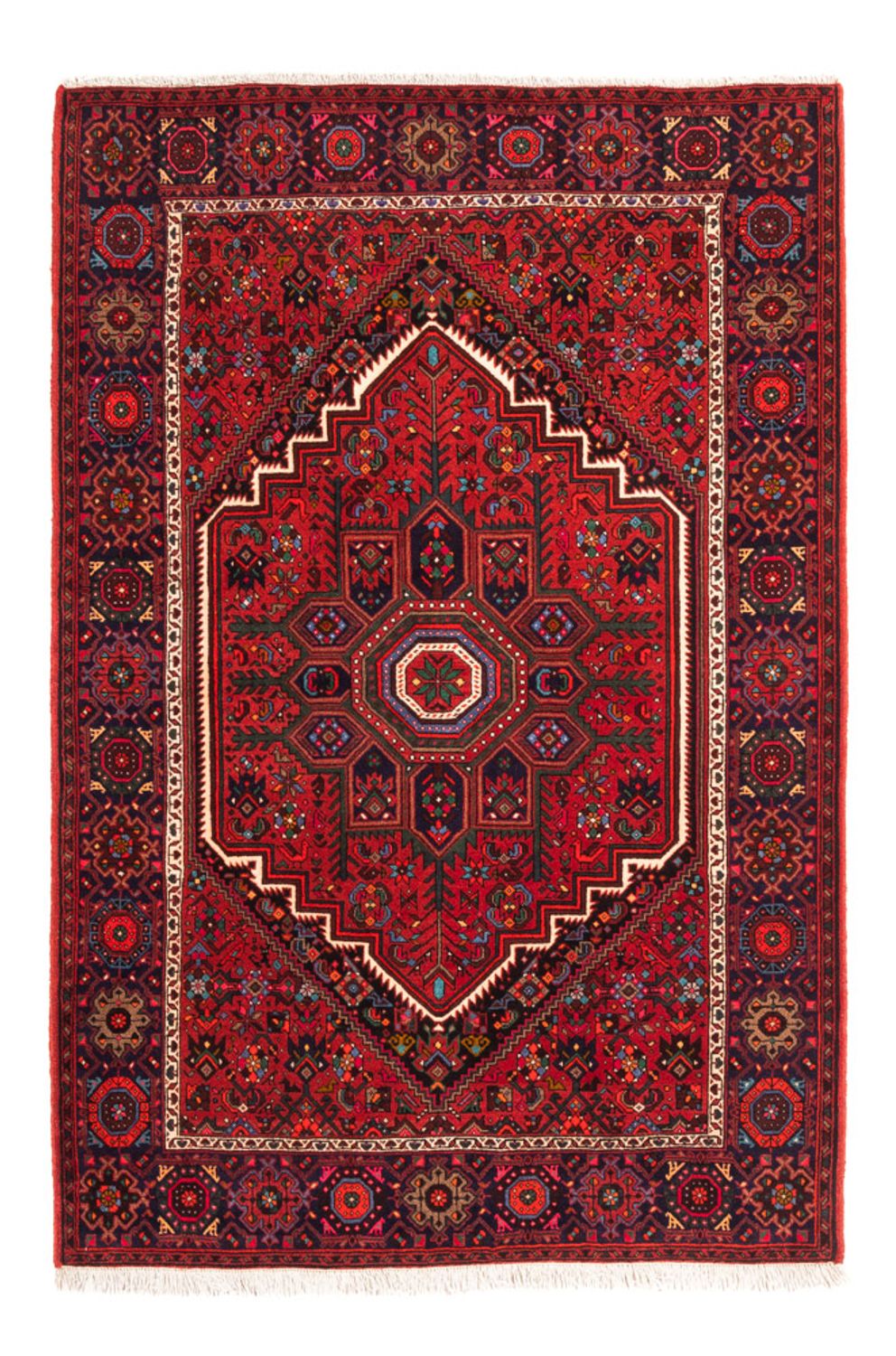 Persisk tæppe - Nomadisk - 150 x 102 cm - rød