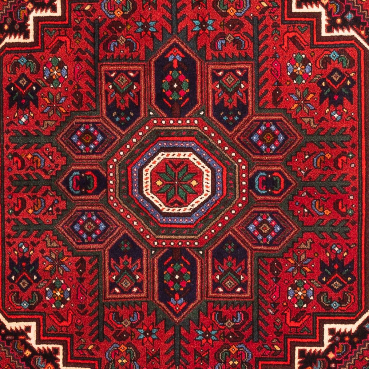 Persisk tæppe - Nomadisk - 150 x 102 cm - rød