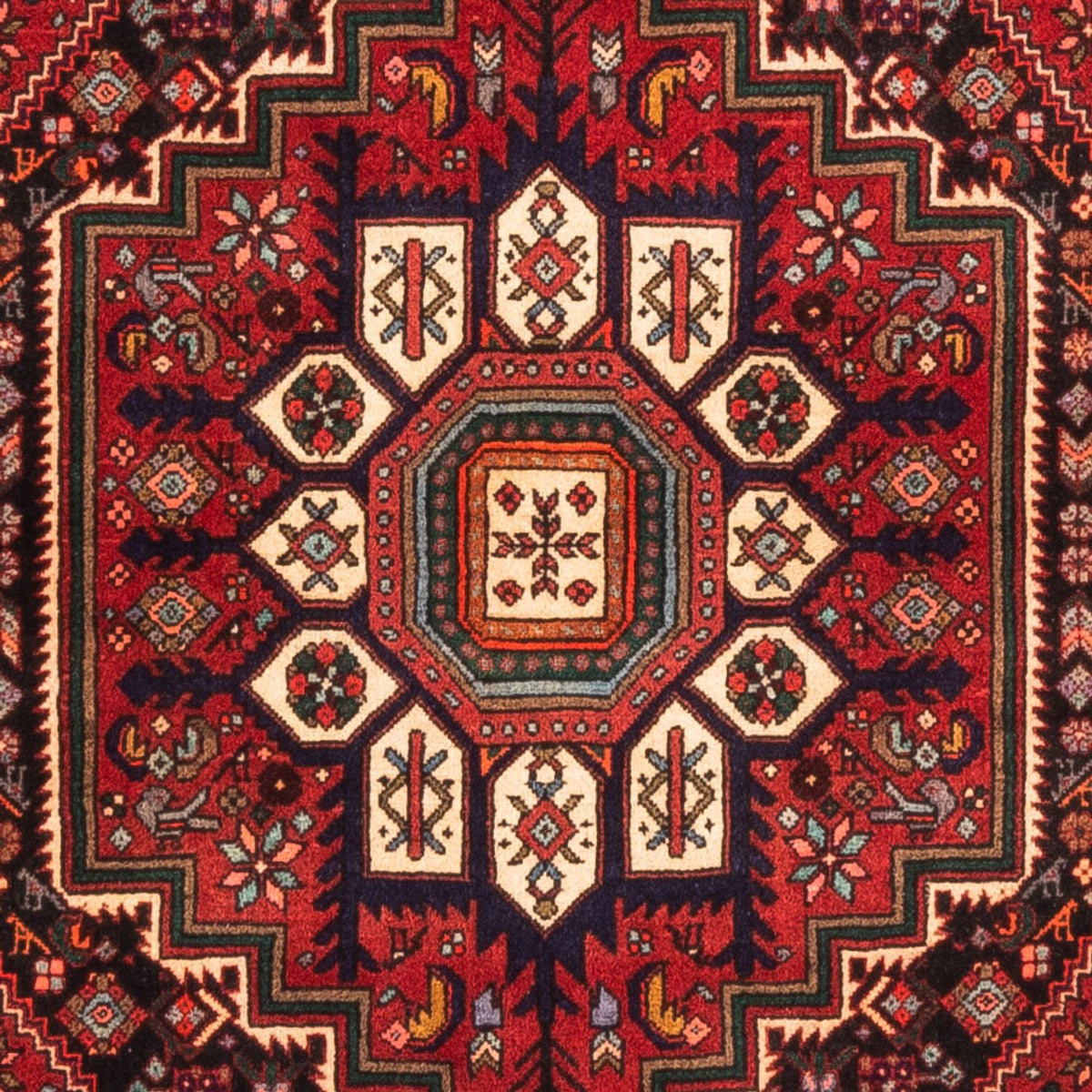 Persisk tæppe - Nomadisk - 152 x 100 cm - rød