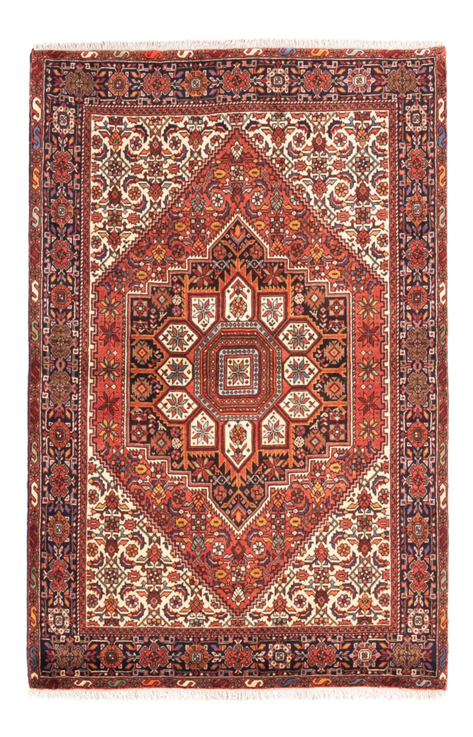 Persisk tæppe - Nomadisk - 135 x 102 cm - rød