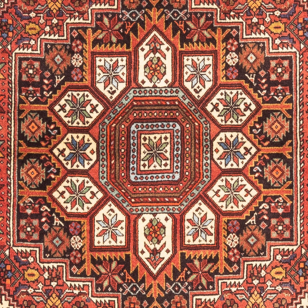 Persisk tæppe - Nomadisk - 135 x 102 cm - rød