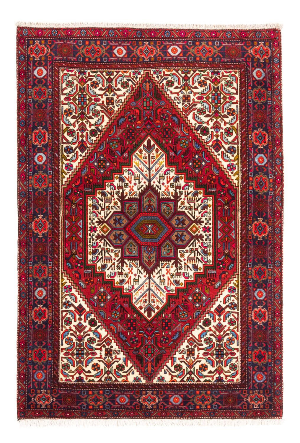 Persisk tæppe - Nomadisk - 146 x 100 cm - rød
