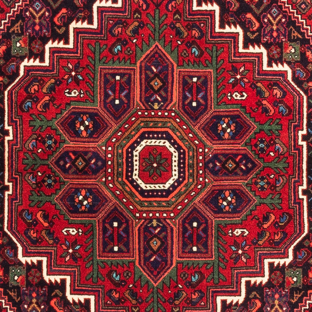 Persisk tæppe - Nomadisk - 150 x 102 cm - rød