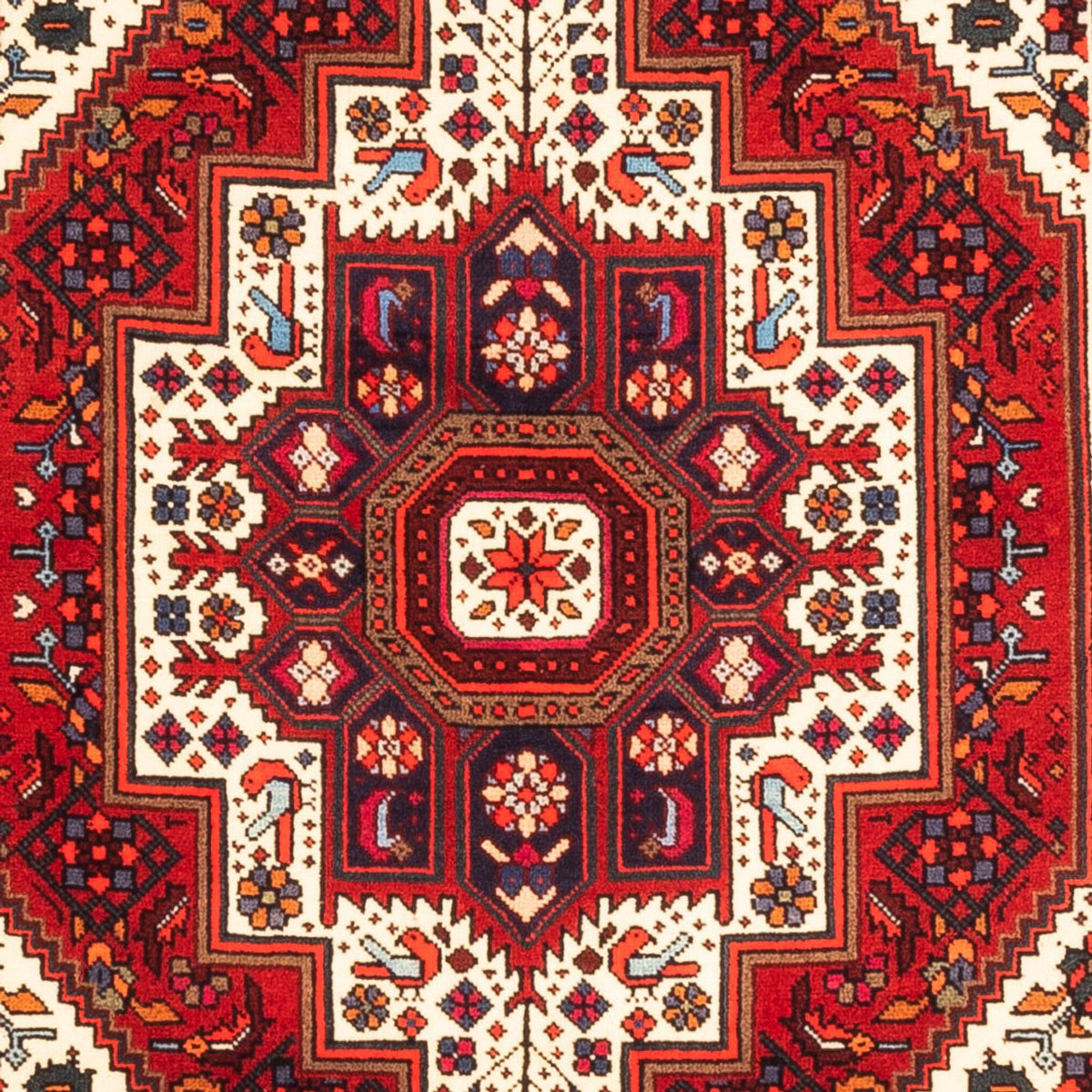 Persisk tæppe - Nomadisk - 150 x 97 cm - rød