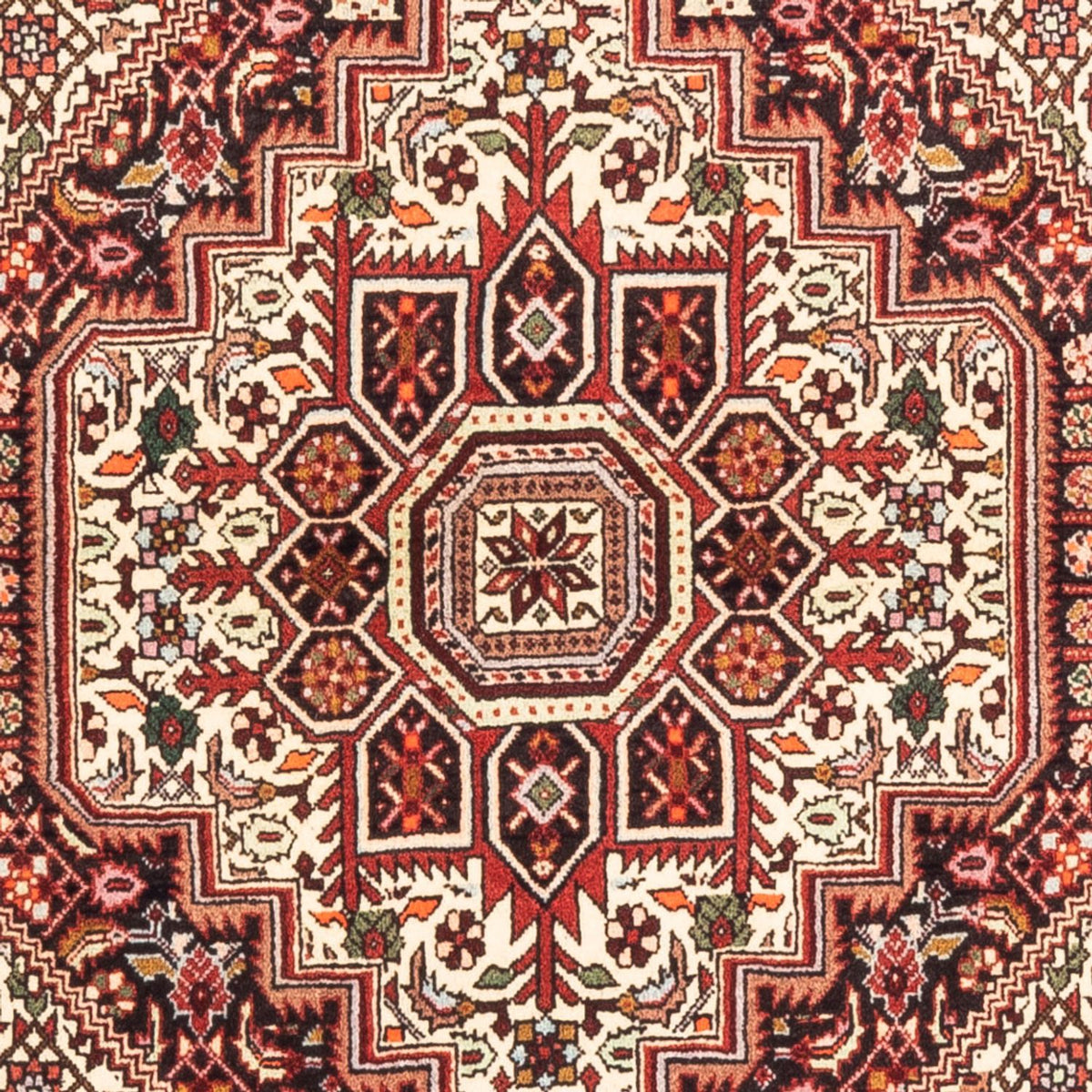 Persisk tæppe - Nomadisk - 155 x 106 cm - creme