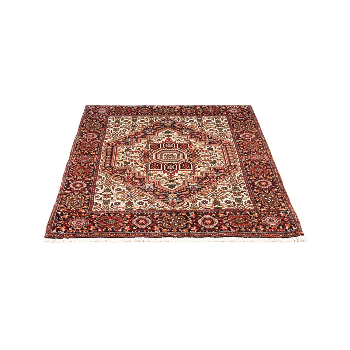Persisk tæppe - Nomadisk - 155 x 106 cm - creme