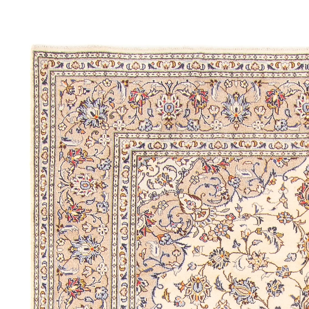 Persisk tæppe - Keshan - 274 x 197 cm - creme