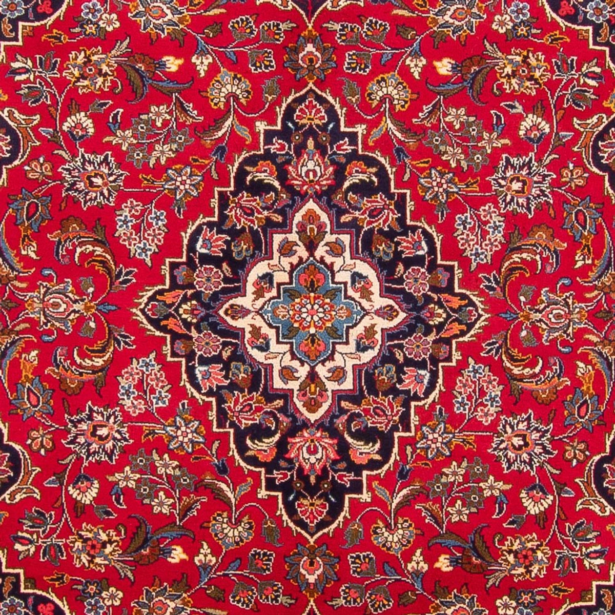 Persisk tæppe - Keshan - 293 x 195 cm - rød
