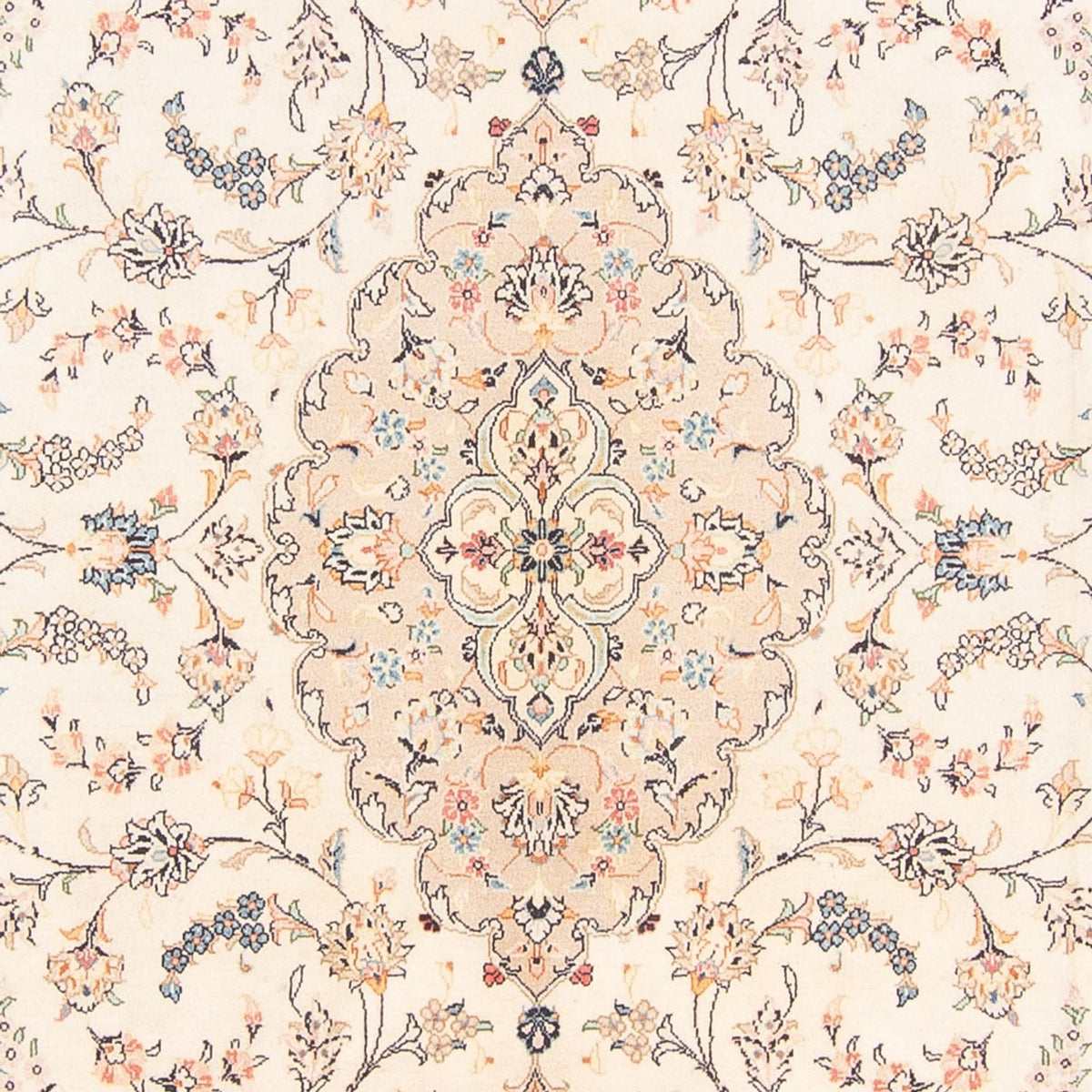 Persisk tæppe - Keshan - 296 x 196 cm - creme