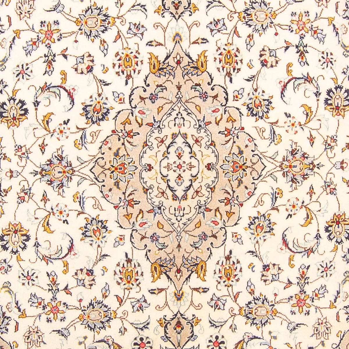 Persisk tæppe - Keshan - 300 x 194 cm - creme