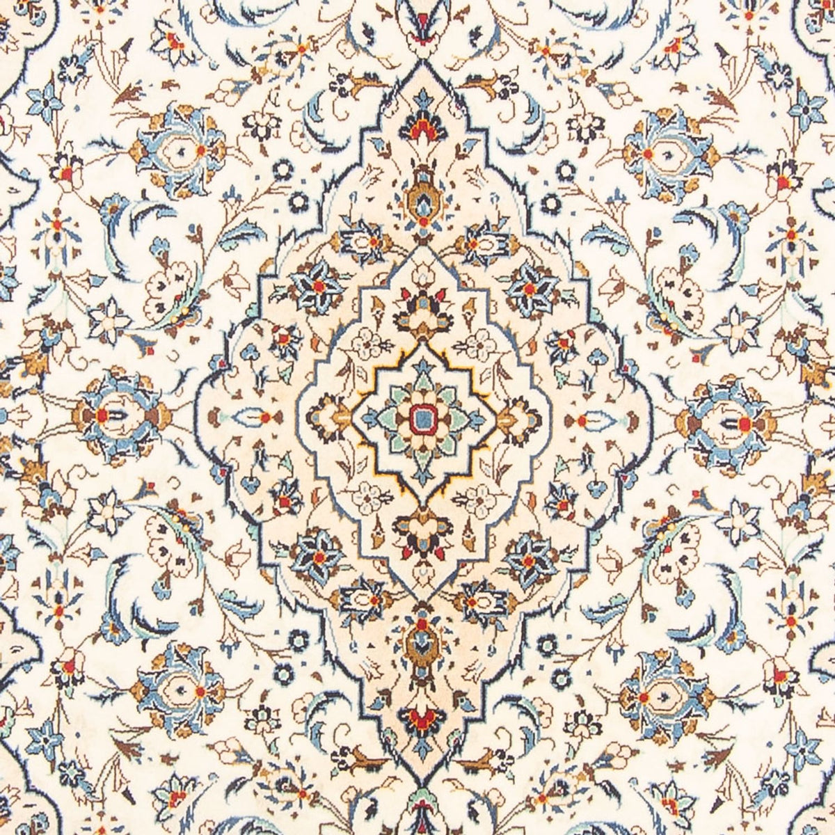 Persisk tæppe - Keshan - 300 x 196 cm - creme