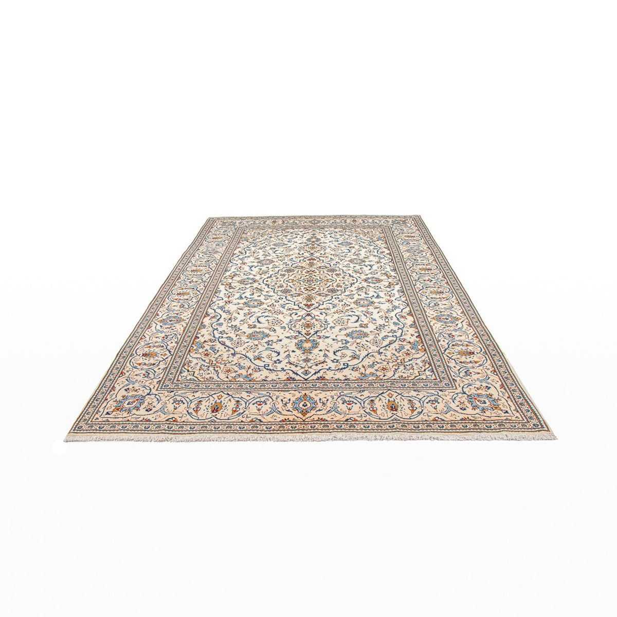 Persisk tæppe - Keshan - 300 x 196 cm - creme