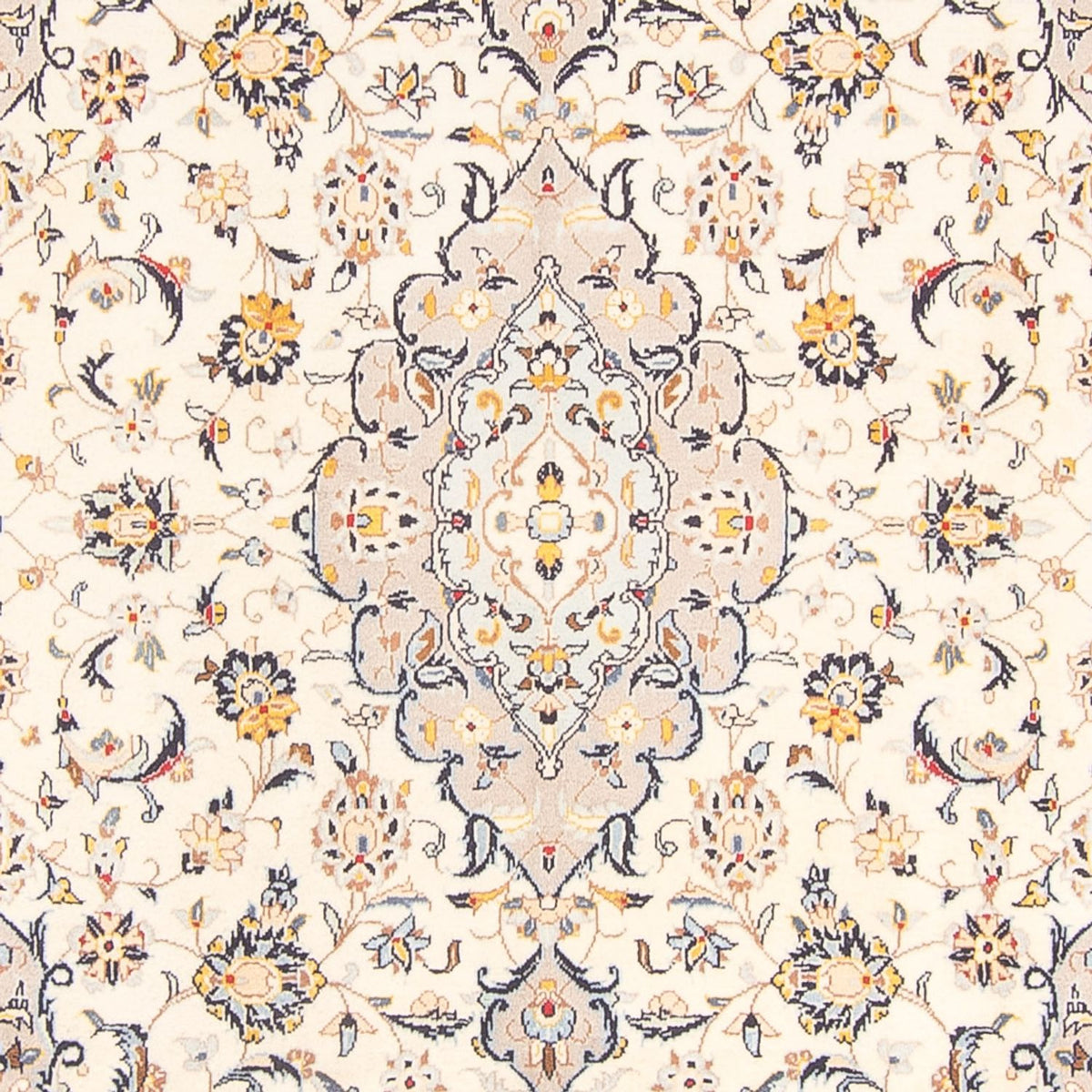 Persisk tæppe - Keshan - 300 x 200 cm - creme
