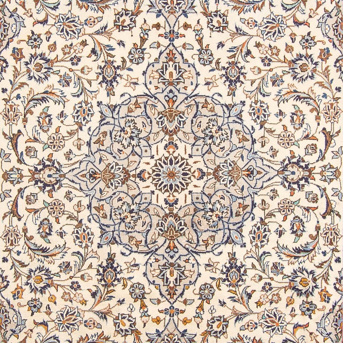 Persisk tæppe - Keshan - 305 x 198 cm - creme