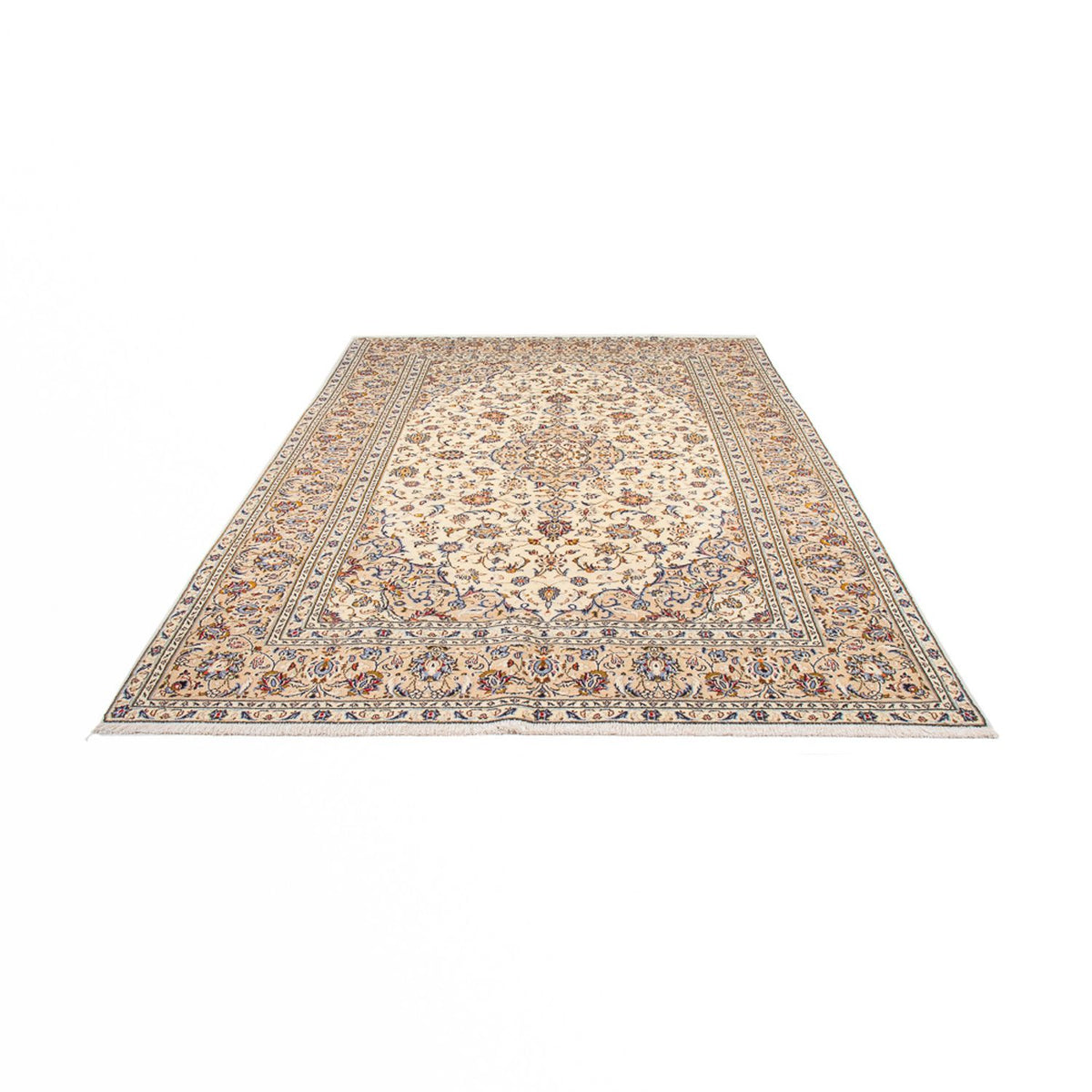 Persisk tæppe - Keshan - 310 x 197 cm - creme