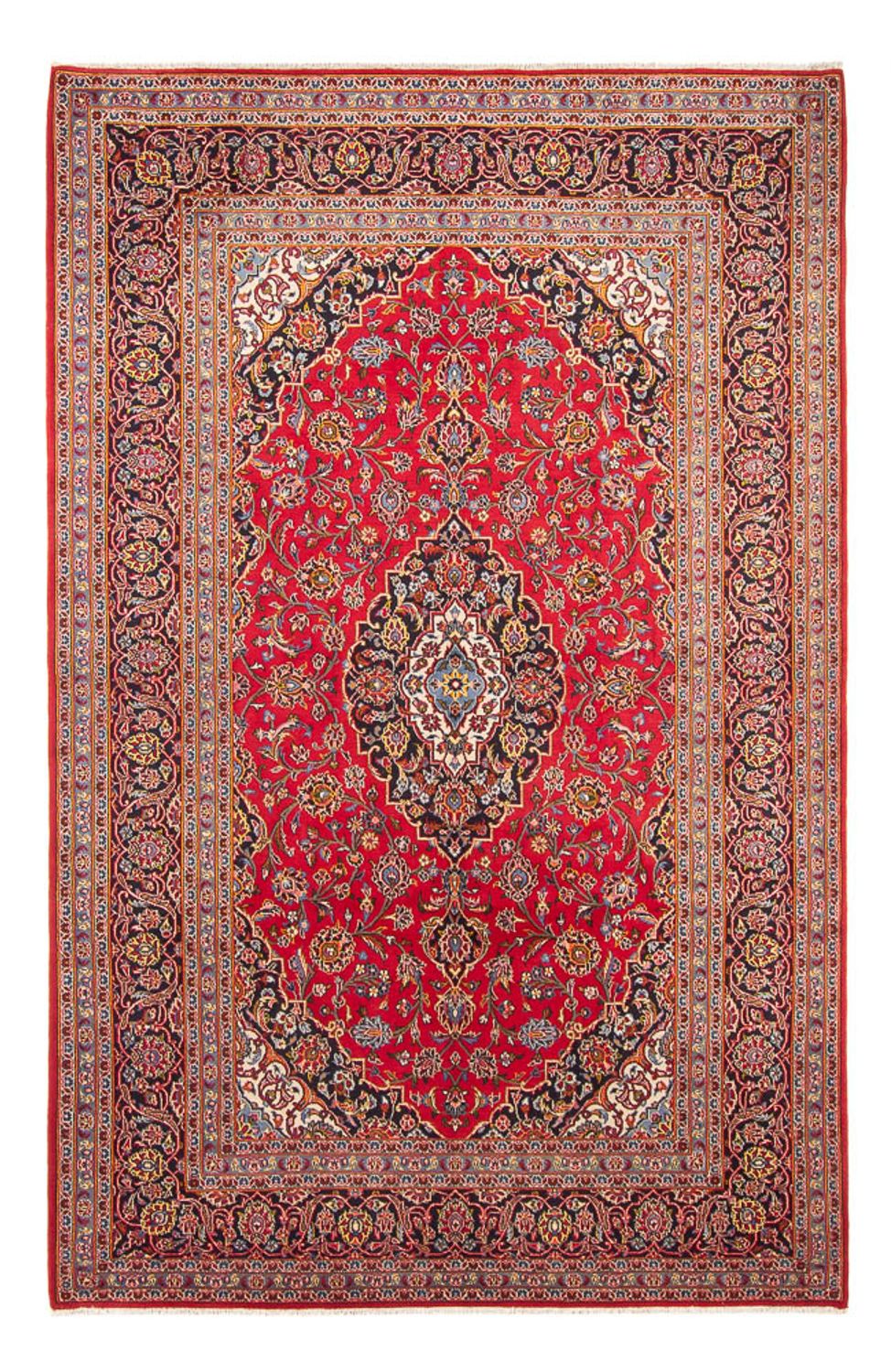Persisk tæppe - Keshan - 307 x 210 cm - rød