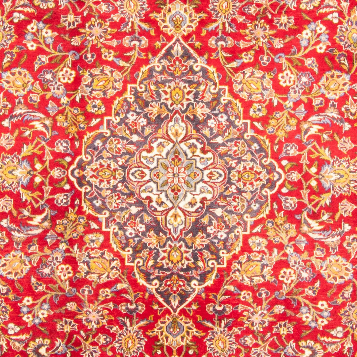 Persisk tæppe - Keshan - 344 x 243 cm - rød