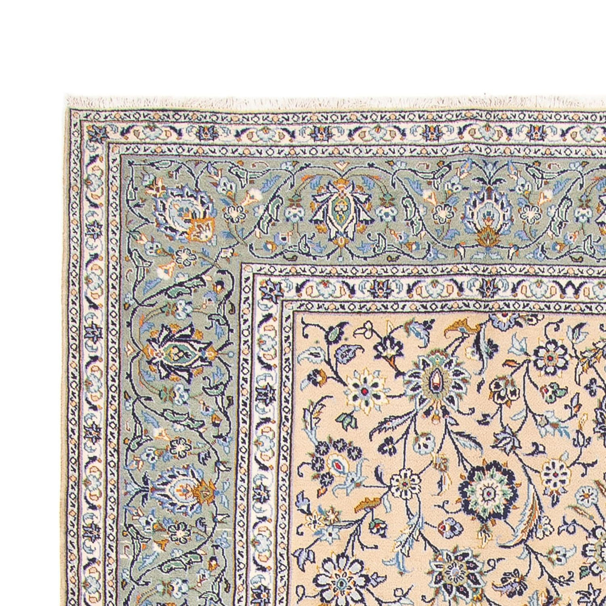 Persisk tæppe - Keshan - 344 x 245 cm - taupe