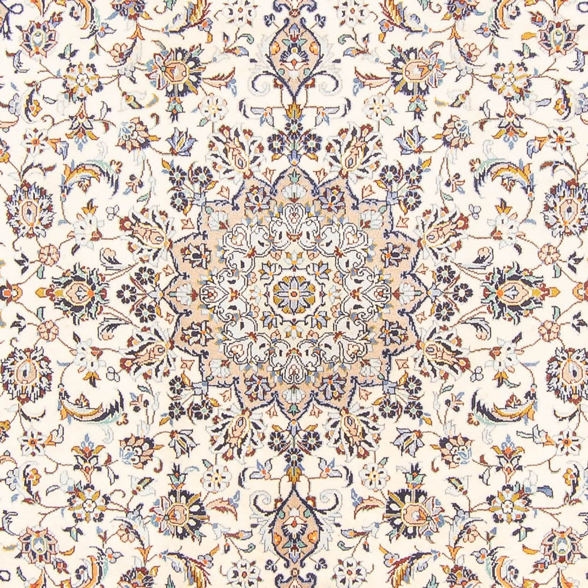 Persisk tæppe - Keshan - 356 x 240 cm - creme