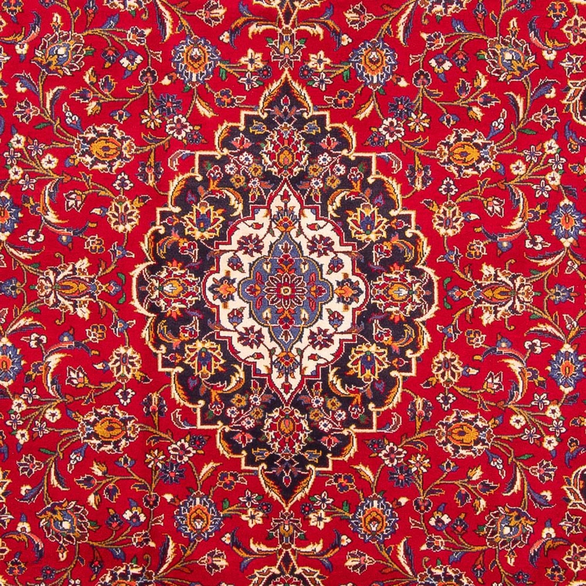 Persisk tæppe - Keshan - 352 x 243 cm - rød