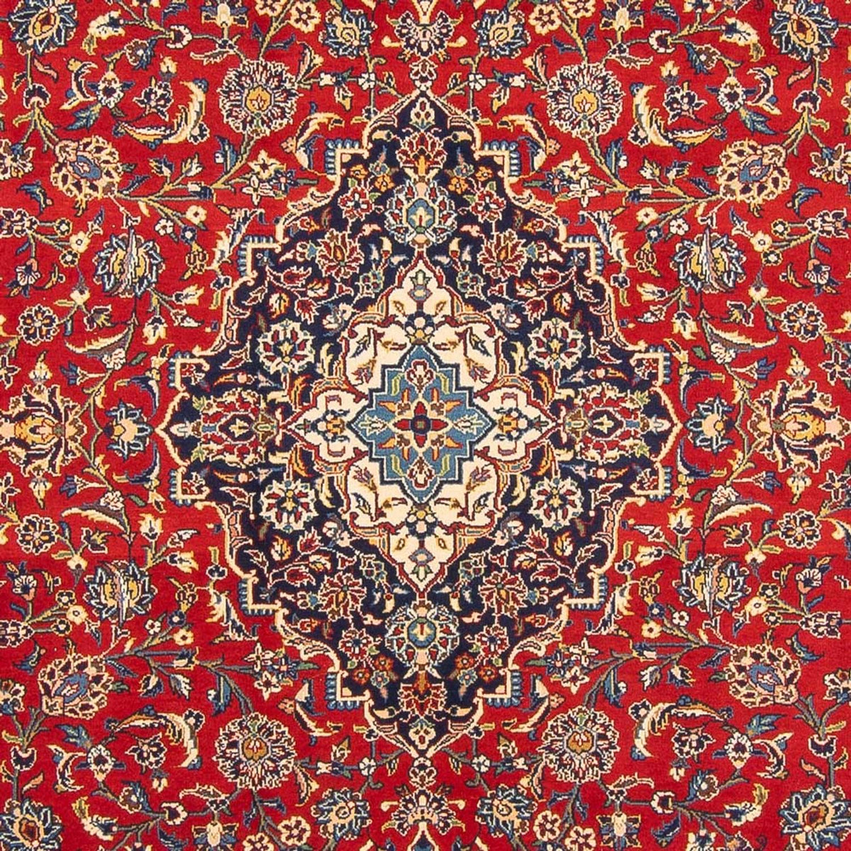 Persisk tæppe - Keshan - 353 x 250 cm - rød