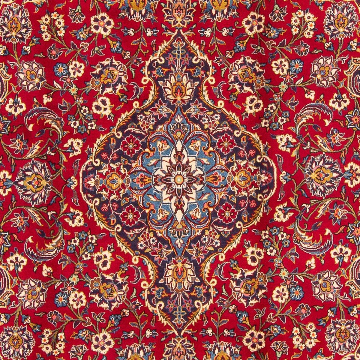 Persisk tæppe - Keshan - 374 x 244 cm - rød