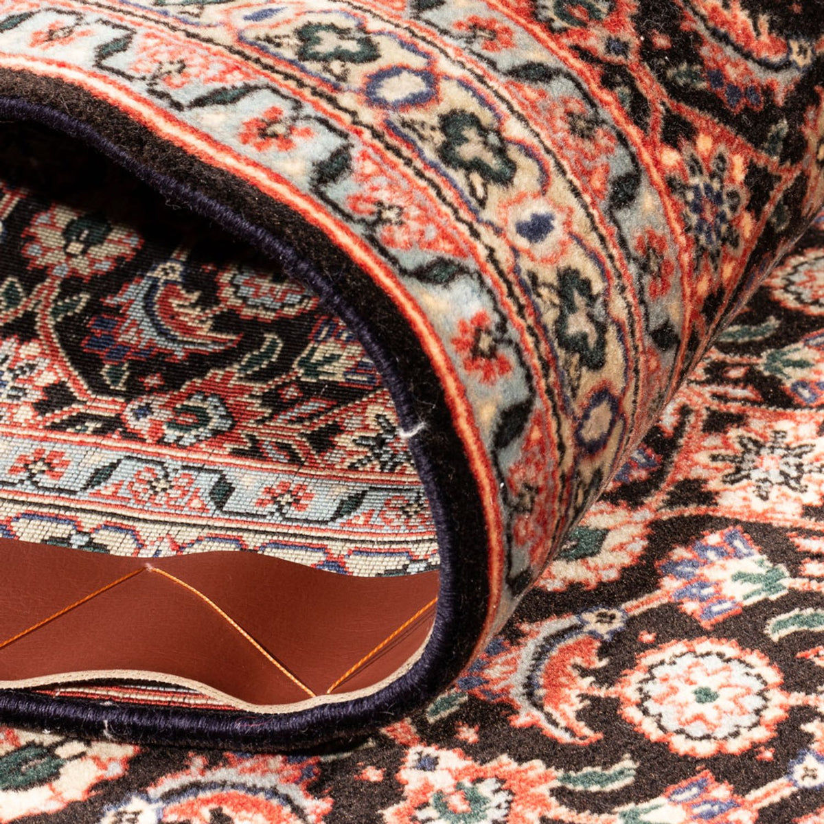 Løber Persisk tæppe - Tabriz - Royal - 198 x 67 cm - mørkeblå