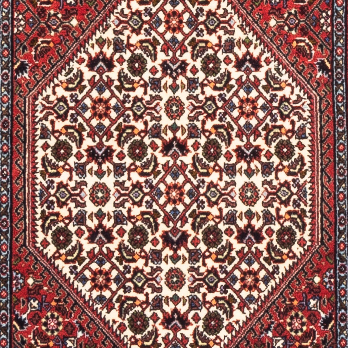 Løber Persisk tæppe - Bijar - 228 x 61 cm - rød