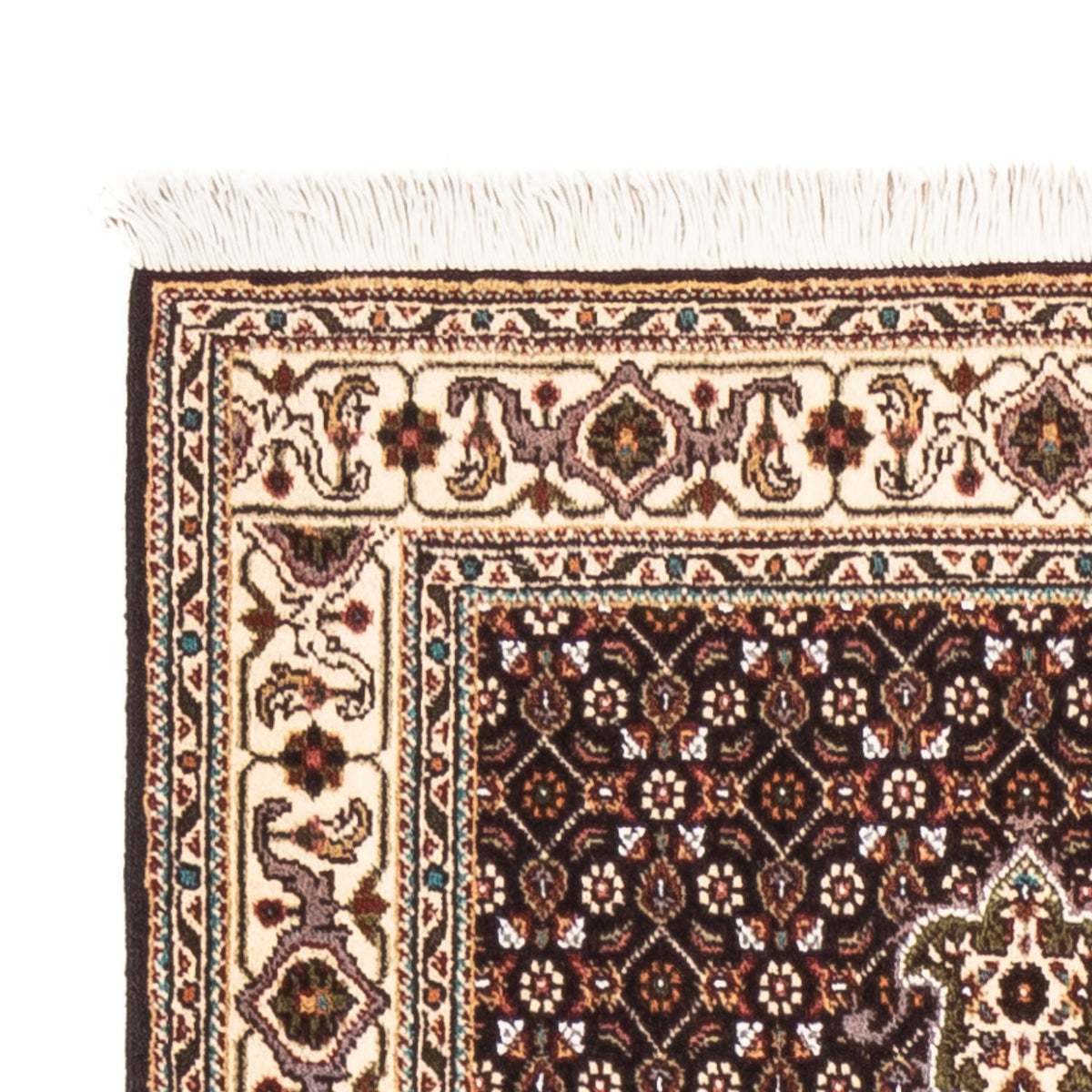 Løber Persisk tæppe - Tabriz - Royal - 195 x 75 cm - mørkeblå