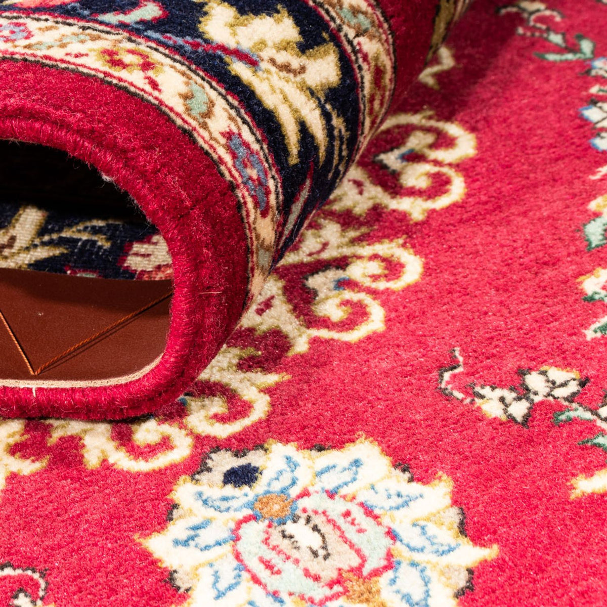 Løber Persisk tæppe - Ghom - 215 x 65 cm - rød