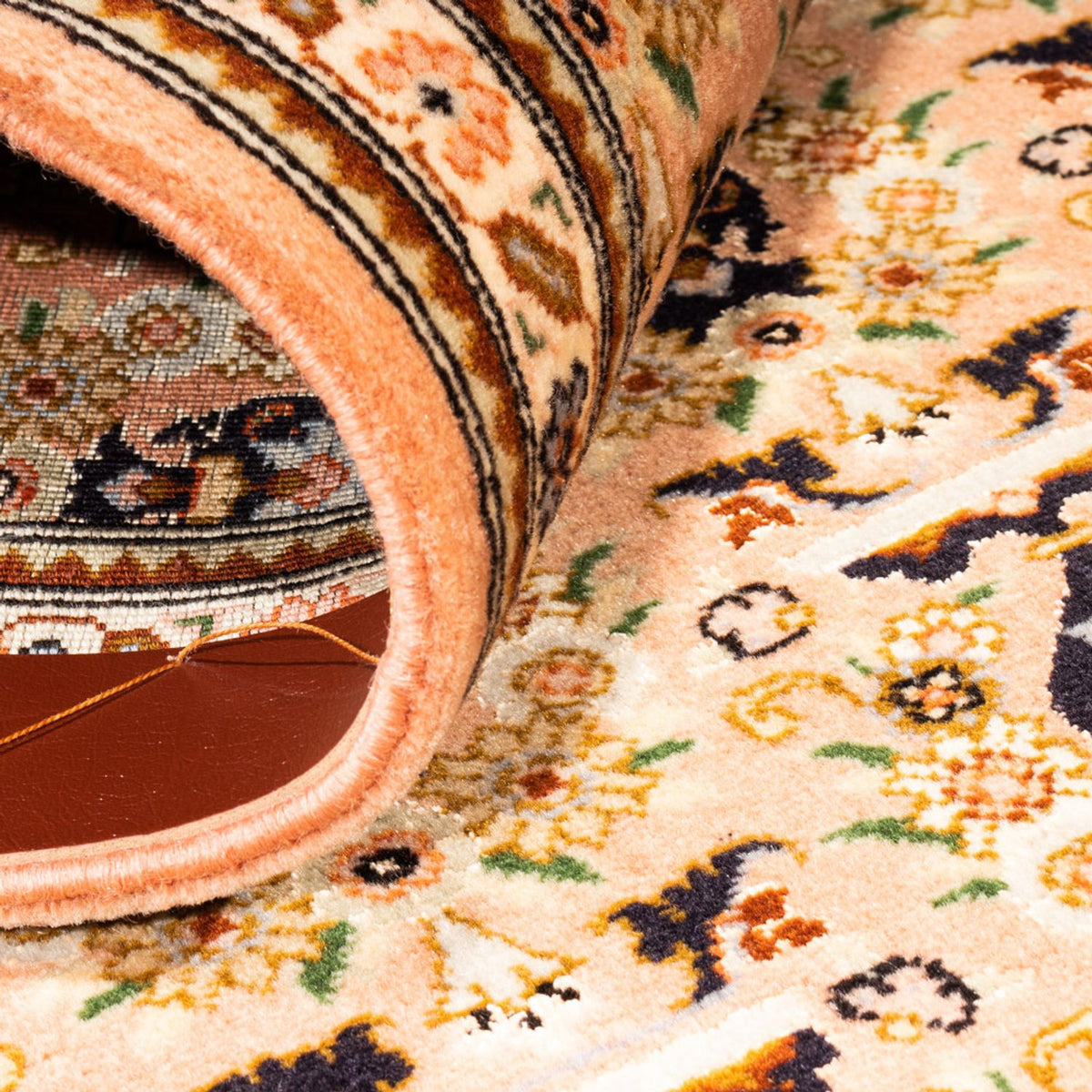 Løber Persisk tæppe - Tabriz - 194 x 69 cm - karamel