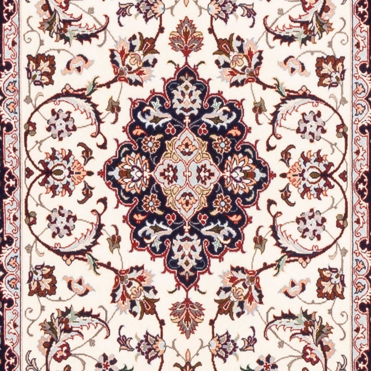 Løber Persisk tæppe - Isfahan - Premium - 199 x 64 cm - rød