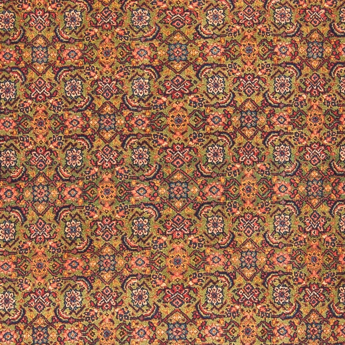 Løber Persisk tæppe - Tabriz - Royal - 377 x 100 cm - lysegrøn