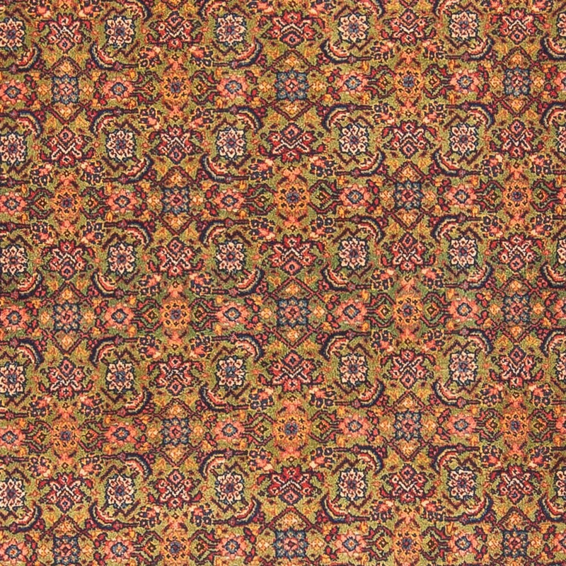 Løber Persisk tæppe - Tabriz - Royal - 377 x 100 cm - lysegrøn
