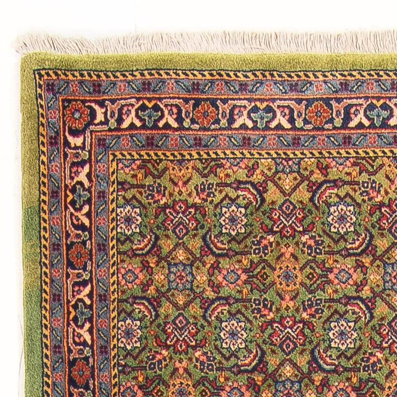 Løber Persisk tæppe - Tabriz - Royal - 377 x 100 cm - lysegrøn