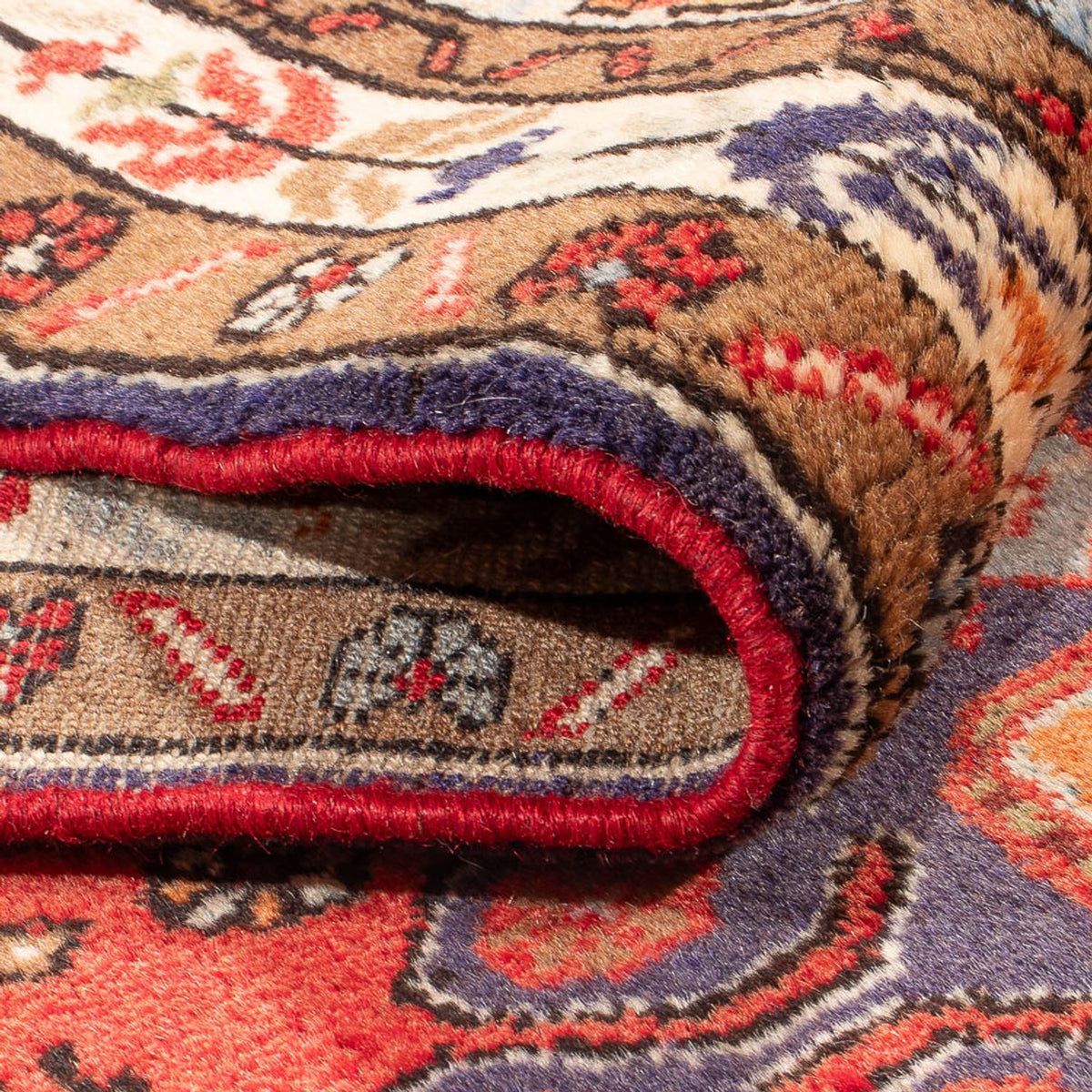 Løber Persisk tæppe - Nomadisk - 395 x 87 cm - rød