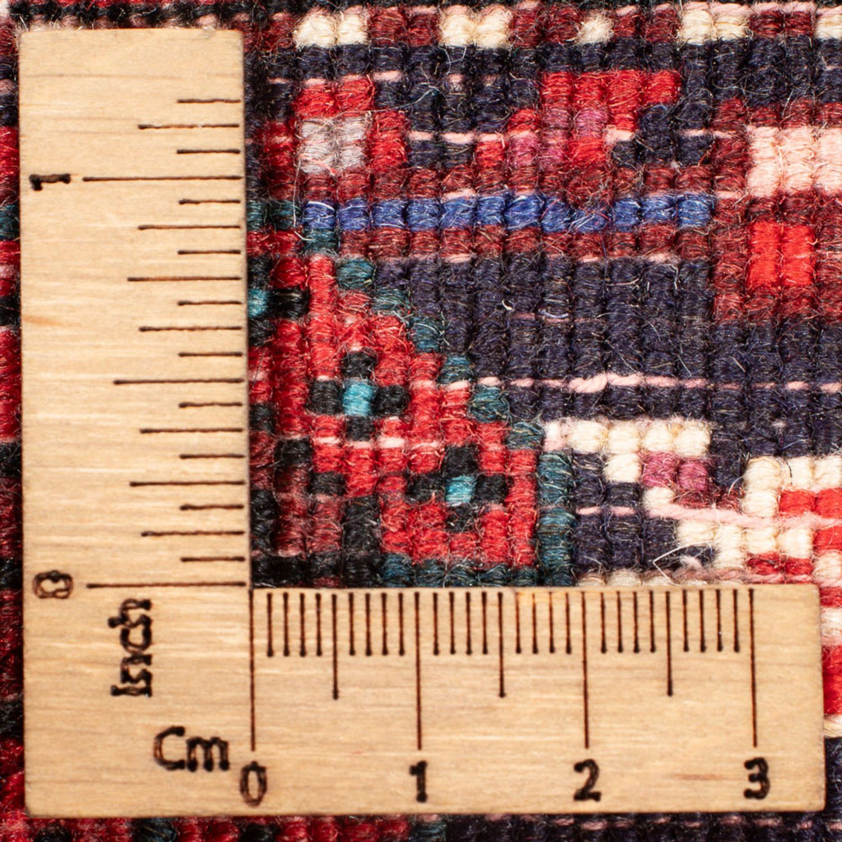 Persisk tæppe - Nomadisk - 115 x 83 cm - lysrød