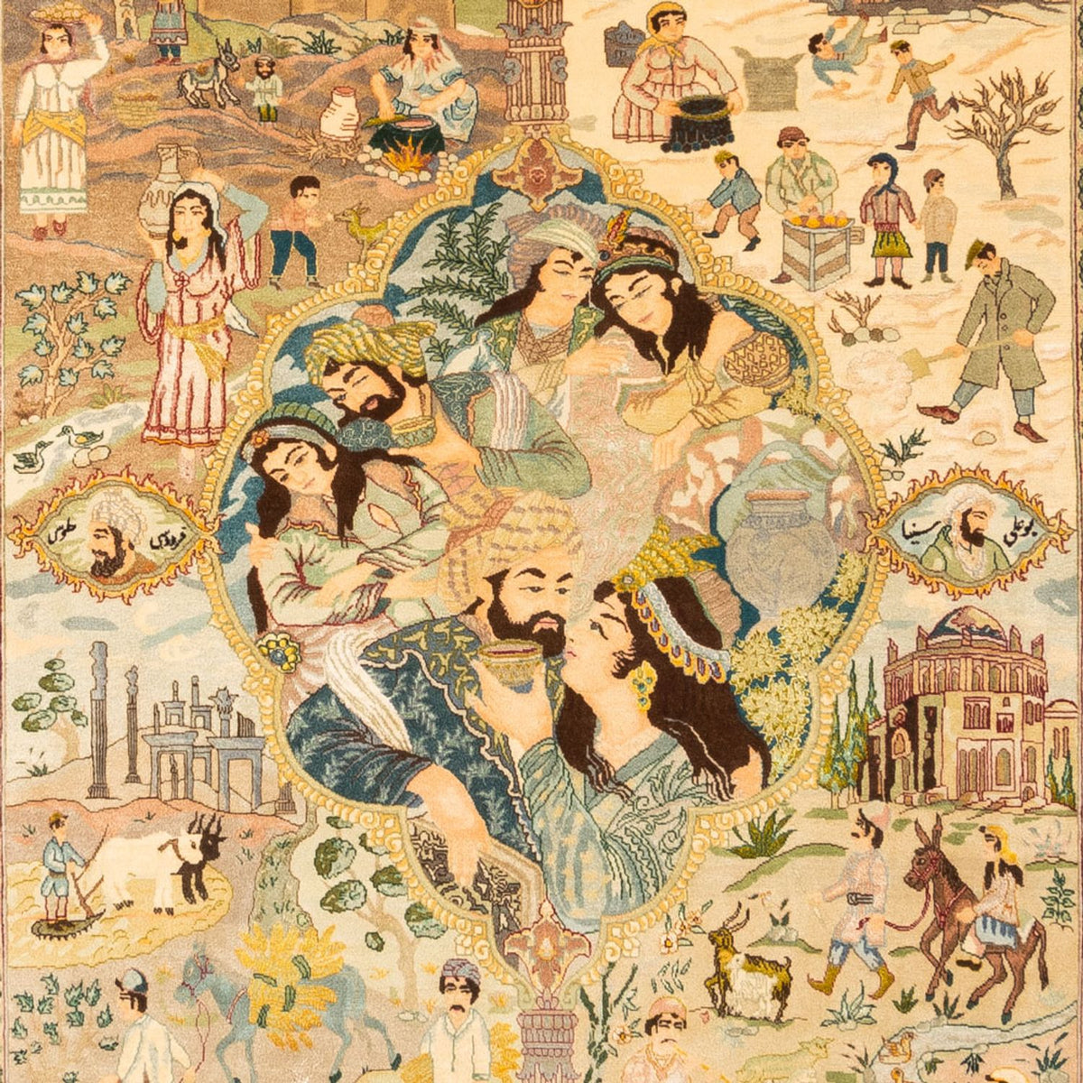 Persisk tæppe - Tabriz - Royal - 263 x 175 cm - flerfarvet