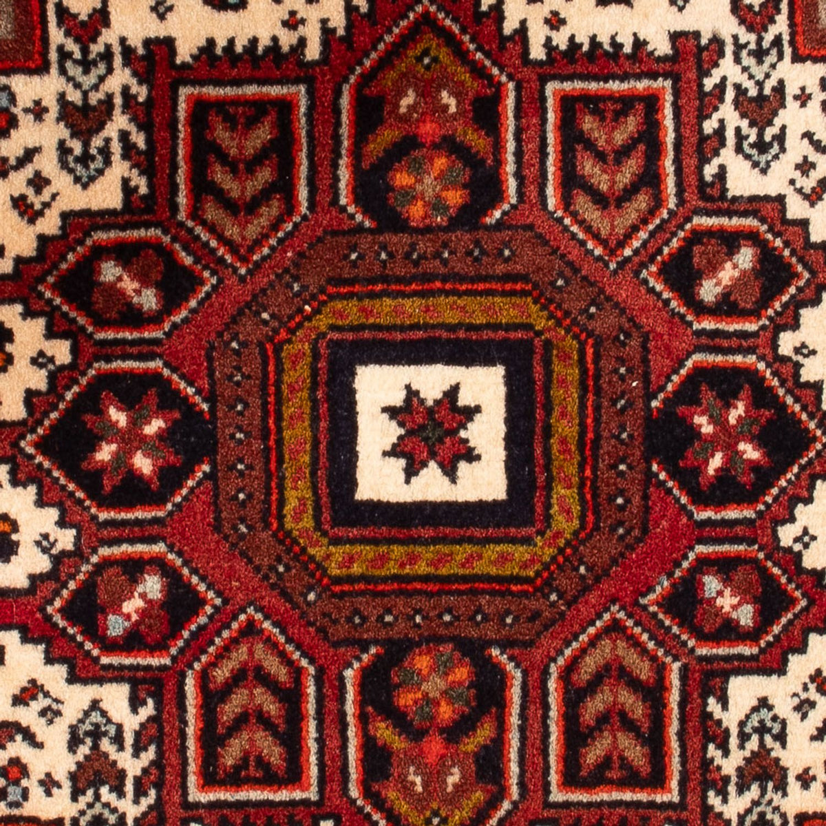 Persisk tæppe - Nomadisk - 86 x 55 cm - creme