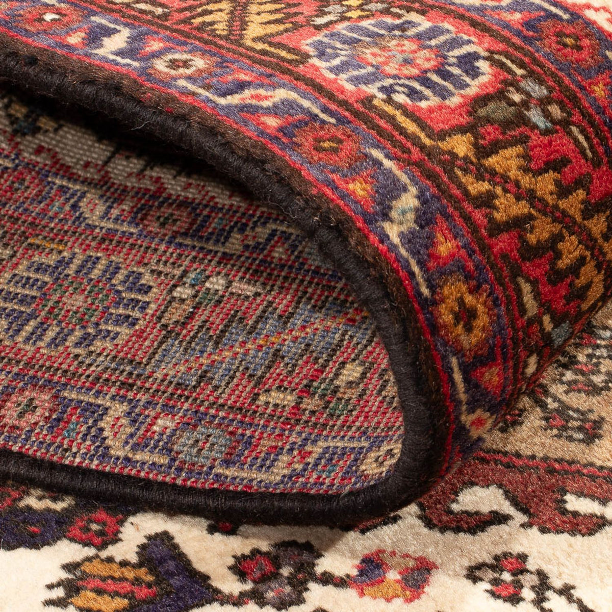 Løber Persisk tæppe - Nomadisk - 388 x 77 cm - beige