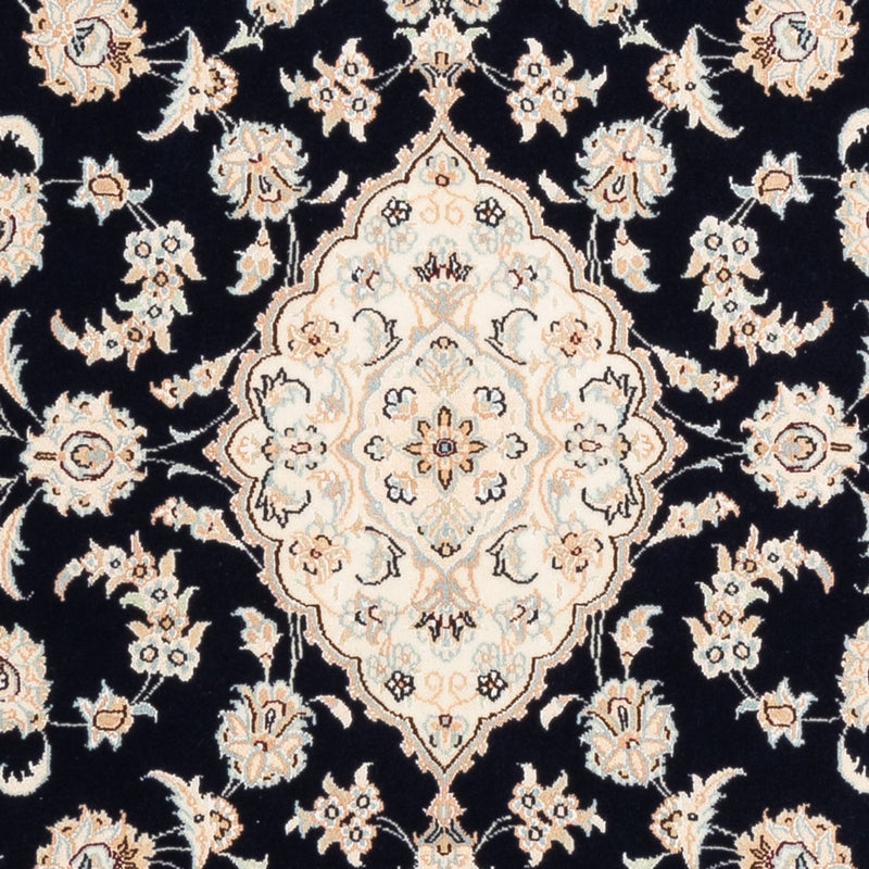 Persisk tæppe - Nain - Premium - 152 x 107 cm - mørkeblå