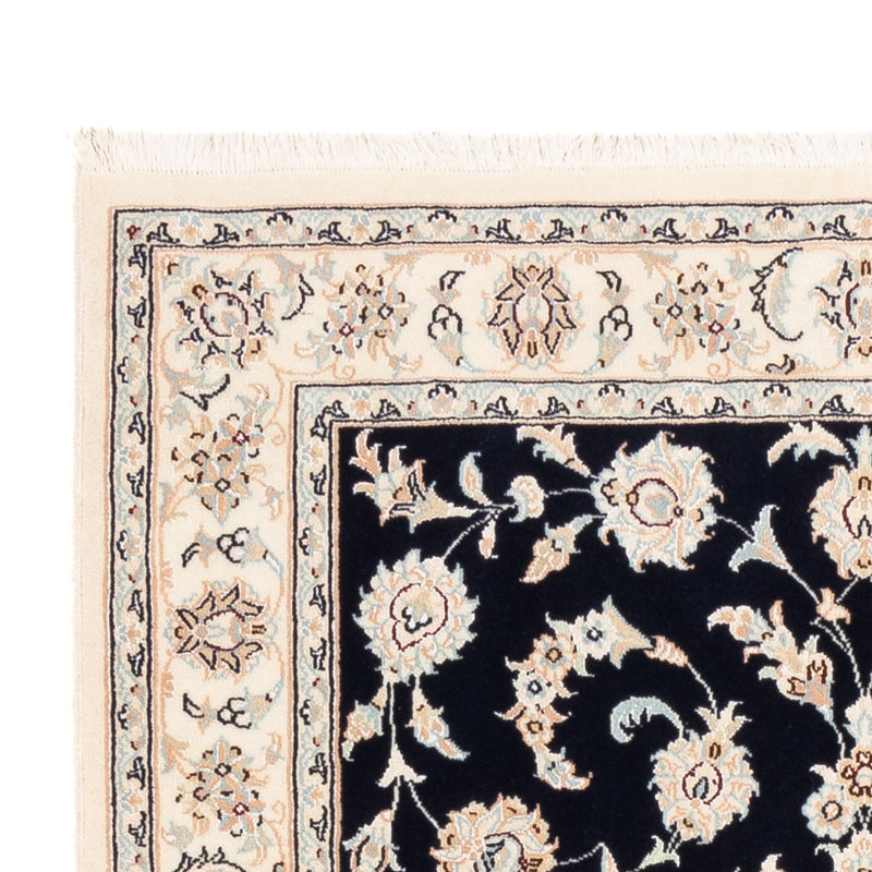 Persisk tæppe - Nain - Premium - 152 x 107 cm - mørkeblå